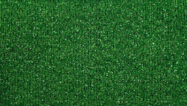A shiny green texture with loops. Fabric texture green carpeting for background.