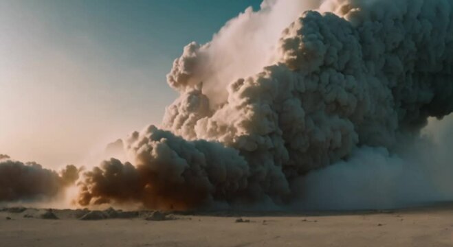 explosion effect destroys smoky surroundings