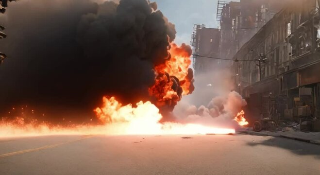 explosion effect destroys smoky surroundings