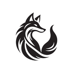 Depths of the Fox Spirit: Fox Silhouette Compilation Illustrating the Profound Depths of the Fox Essence - Fox Silhouette - Fox Illustration - Fox Vector
