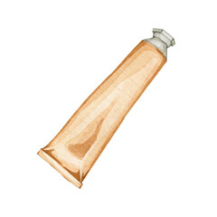 Watercolor tube illustration
