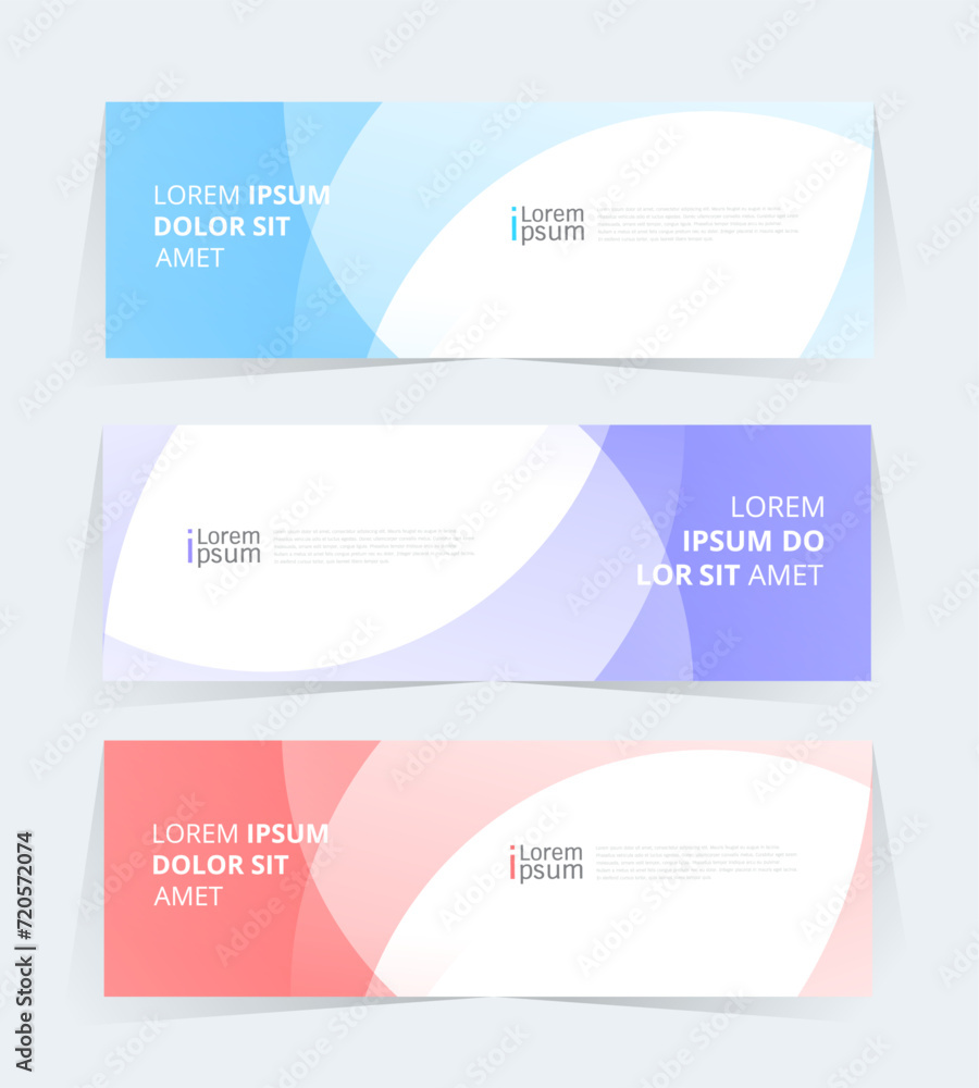 Wall mural geometric banner design with vector presentation template.