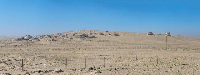 mining ghost town in Sperrgebiet desert, Kolmanskop,  Namibia