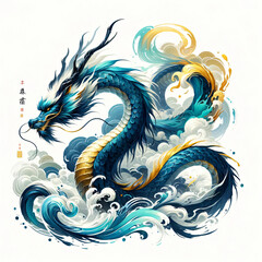 Dragon element logo tattoo 