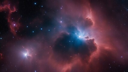 Naklejka premium space galaxy background A space scene with a nebula and a cluster of stars. The image shows a close up view 