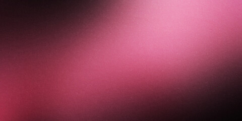 Grainy gradient dark background purple pink black color flow noise texture wide banner poster header design