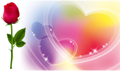 abstract background, Shining heart background