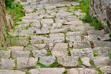 stone steps to down