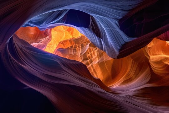 Background, bright colors, caves and lines