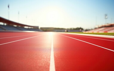 Smooth running track surface ready for athletes to hit their stride