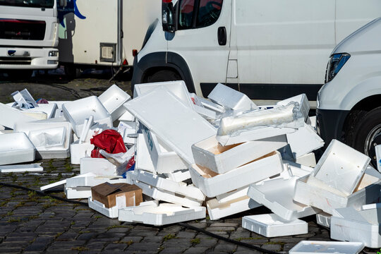 Verpackungsm&uuml;ll Polystrol