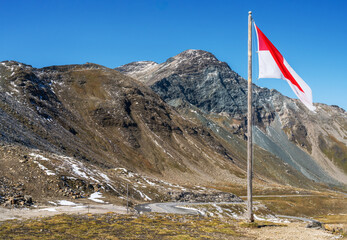 Montain pass in Hight Tauern mountain range