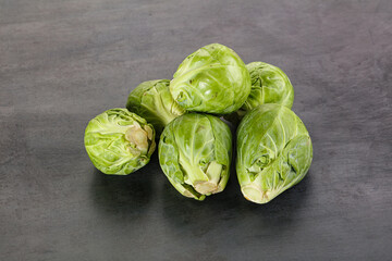 Organic raw cabbage - Brussels sprout
