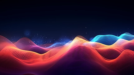 Abstract background of future network technology and network connections