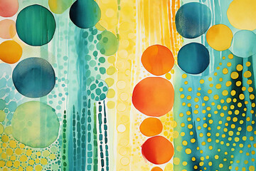 Stylish Scandinavian background material painted with watercolors, Generative AI