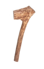 wooden stick club on a white background