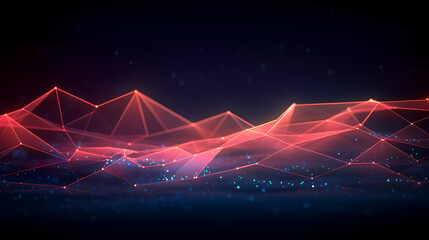 Abstract background of future network technology and network connections