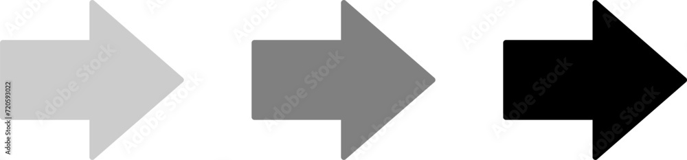 Poster one way only or this way only forward black and grayscale sign round floor marking adhesive sticker 