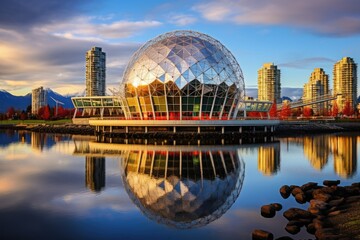 False Creek, Vancouver, America, Science World in Vancouver, Canada, AI Generated