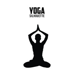oga Silhouette vector stock illustration, yoga women silhoutte