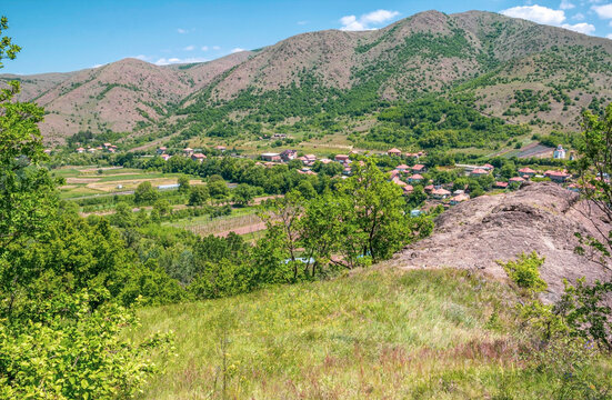 View of the village of Srbovac from the village of Valac