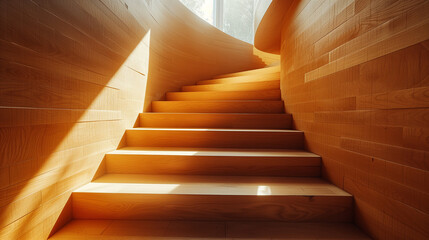 interior wood stairs 