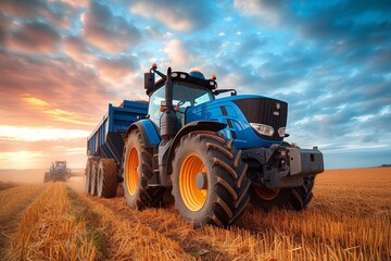 Obraz premium A stylish woman smiles radiantly against a beautiful outdoor backdrop, her head adorned with a colorful shawl and head wrap, embodying a sense of confidence and wanderlust through her fashion choices