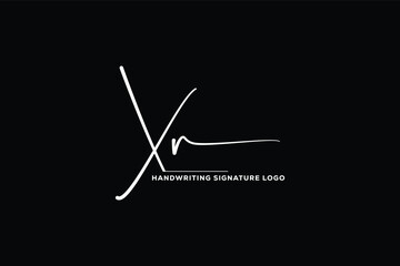XR initials Handwriting signature logo. XR Hand drawn Calligraphy lettering Vector. XR letter real estate, beauty, photography letter logo design.