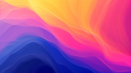 Fototapeta na wymiar Blue, purple, pink, yellow and orange banner background. PowerPoint and Business background.