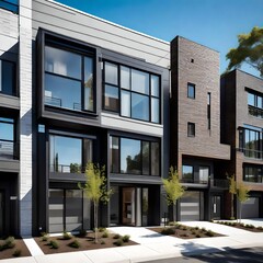 cutting-edge community of modern modular private townhouses, where architectural innovation meets the comfort of contemporary living