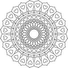 Vector Mandala Coloring Pages & Books