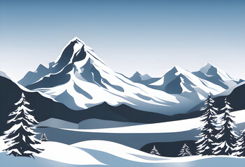 Snowy mountain