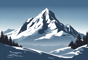 Snowy mountain