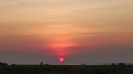 sunrise in the countryside