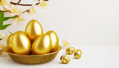 Goldene Ostereier, Dekoration, Ostern 