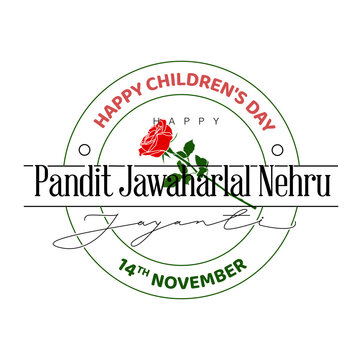 Pandit nehru jayanti and Happy Children's day icon