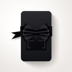 black golden ribbons black Friday sale on black background. ribbons. Big sale Graphic elements 3D box sale design Abstract vector black Friday sale label tag set art template design generative Ai