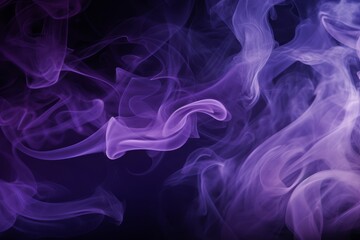 streams of colorful purple smoke floating in the air on a black background. vibrant colors, abstract bright expressive detailed background.