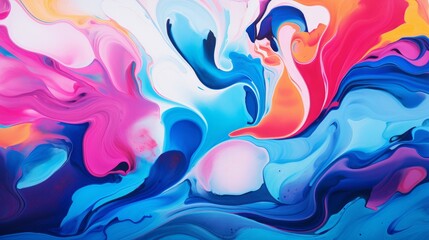 Colorful abstract pattern painting