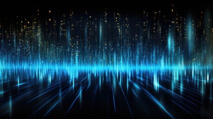 IT Data and Information show in Modern Particles Energy Flow, Background, Wallpaper