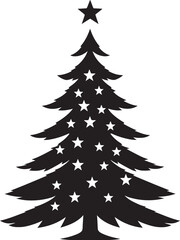 Winter Enchantment Vector Designs for Magical Trees Cozy Cabin Fir Trees Vector Icons for Rustic Christmas