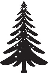 Obraz premium Nordic Lights Elegance Vector Icons for Scandinavian Decor Ornamental Extravaganza Christmas Tree Vector Illustrations