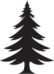 Obraz premium Silver Sparkle Spruce Vector Designs for Glamorous Trees Classic Candy Cane Conifers Vector Icons for Traditional Decor