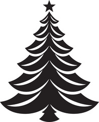 Winter Enchantment Vector Designs for Magical Christmas Trees Cozy Cabin Fir Trees Vector Icons for Rustic Christmas Decor