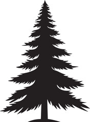 Golden Ribbons and Bow Pines Vector Designs for Elegant Trees Nutmeg Spice Spruces Christmas Tree Vector Icons in Cozy Style