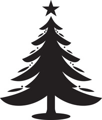 Vintage Sleigh Ride Spruces Nostalgic Christmas Tree Elements Snowy Wonderland Vector Icons for Frosty Christmas Tree Designs