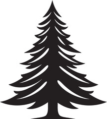 Tangled in Tinsel Trees Vector Elements for Festive Holiday Decor Nutmeg Spice Spruces Christmas Tree Vector Icons in Cozy Style