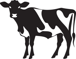 Rustic Reverie Meadow Majesty Cow Logo Design Holistic Homestead Vector Cow Design Element for Logos