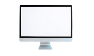Computer monitor isolated on transparent background