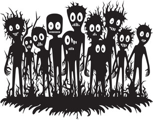 Undead Union Doodle Zombies Design Element Zombie Zephyr Doodle Zombies Emblem